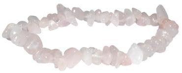 Natural Chip Bead Crystal Healing Chakra Gemstone Bracelet Protection Gem Stone (Rose Quartz)
