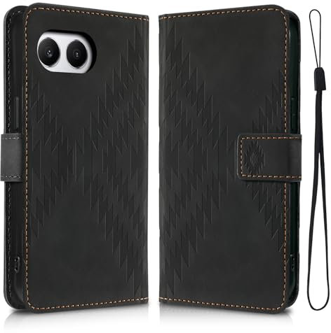 Auslbin Hülle für Oneplus Nord 4 5G 6.74 mit Standfunktion, Rundum PU-Schutzmaterial, Kratzfeste und Sturzsichere Oneplus Nord 4/CPH2663 Hülle, Schwarz