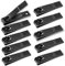 AVERZELLA 10-Pack Toenail Clippers Nail Clippers Bulk Travel Size, Stainless Steel Edgy Nail Clippers Curved Toe Nail & Fingernail Clippers for Men Women Adult Homeless Care Supplies (Black)