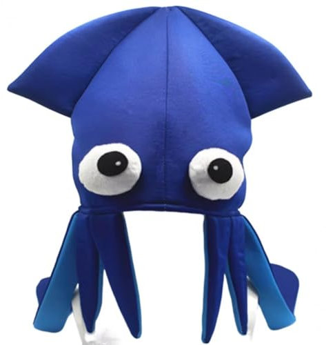 HiyyFloy Cartoon-krake-Hut, Handgefertigt, Tintenfisch-Hut, Oktopus-kostüm, Partyhut, Lustiger Foto-Requisiten-Hut Für Tanzaufführung, Geburtstagsparty