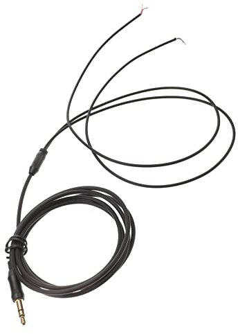 HOMSFOU Black Earphone Repair Cable Line 30-core Lc-ofc Oxygen-free Copper Wire 1.5m Tpe Insulated Replacement Wire Part for Headphone Accessories Diy Sound Upgrade Repair
