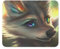 Mousepad, Wolf! Desk Pad Tragbar Gaming Mousepad Langlebige Komputer-Mousepad Für Pc Computer 25X30Cm