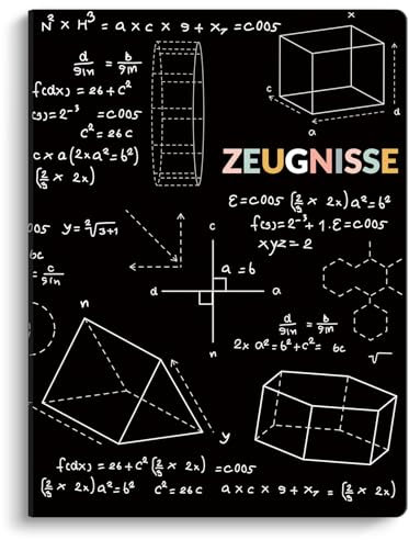 SKYDUE Zeugnismappe A4, Hochwertige Kunststoffmappe Mit 30 Hüllen, Zeugnismappe Für Zeugnisse Zu Archivieren Und Wichtige Dokumente Zu Organisieren(Schwarz)