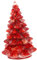 PRETYZOOM Ornamenti per L'Albero di Natale Albero da scrivania Decorazioni scrivania Natalizi addobbi luci fatate Rosso Porta Addobbi per L'Albero di Natale di Natale Resina Sintetica