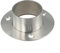 Robusto connettore a flangia rotondo montabile a parete in acciaio inox, adatto per guide armadio e altro (38 mm)