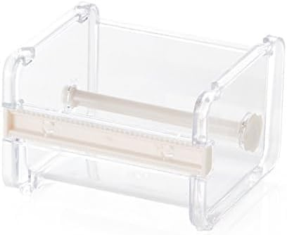 Transparenter sichtbarer Washi-Verpackungsbandabroller DIY Aufkleber Rolle Klebeband Cutter Halter Aufbewahrung Klebeband Schneiden Multi Tape Spender Klebebandhalter Desktop Büro Klebebandhalter