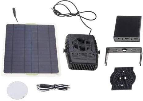 Guaber Chauffage solaire compact pour poulailler, serre et niche pour chien