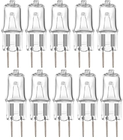 JZLBBC 10 STÜCKE GY6.35 35W 230V Halogenlampe G6.35 20W Halogen Glühbirne 2 Pin GY6.35 230V 75W Halogenbirne Dimmbar 2700K Warmweiß 150W