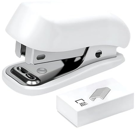 Kleines Stapler für Schule, tragbares Booklet Paper Binding Tool für Büro, Built-in Staple Remover Mini Stapler, School Classroom Studio Outdoor Travel
