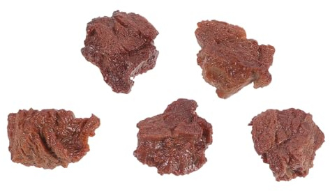 Modèle Alimentaire de Bloc de Bœuf 5 Pièces en PVC | Réalisme Créatif, Marron, pour Décoration de Restaurant et Modèles de Viande Cuite