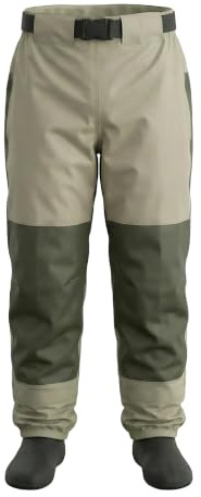 Kylebooker Traspirante Stockingfoot Vita Alta Pesca Wading Pantaloni Waders