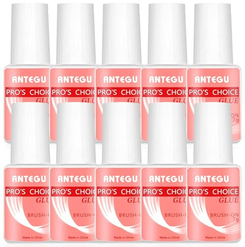 10 * 7ml Colla Extra Forte Per Unghie, Super Adesivo Per Nail Art, Gel Trasparente Per Unghie, Adatto Per Gli Appassionati Di Bellezza, I Tecnici Delle Nails E Gli Amanti Del Fai Da Te