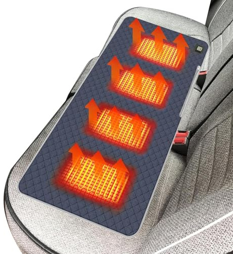 Sitzkissen Mit Heizfunktion Tragbar Mit 3 Heizstufen & USB-Anschluss | Camping-Sitzwärmer Geschenk für Eltern Sport Camping Büro Jagd Wanderungen Rücken Hüfte Taille Schultern