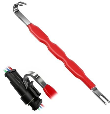 Outil de Démontage de Connecteurs Électriques Auto en Acier au Carbone, Extracteur Universel de Bornes et Cosses pour Câblage Automobile, Outil de Déverrouillage de Prises et Connecteurs Voiture