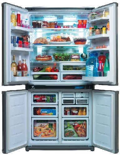 Sharp SJ F800 SP SL Réfrigérateur combiné 605L Classe: A+ Inox