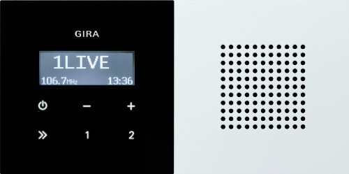 Gira 5222058 Unterputz Radio RDS Flächenschalter, reinweiß