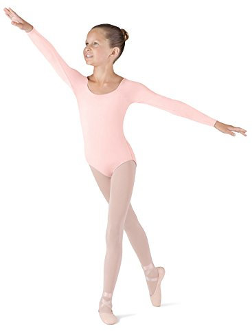 Bloch Dance Mädchen Meglio Microlux Gymnastikanzug, langärmelig, hellrosa, 4-6