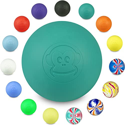 Captain LAX Massageball Original - Lacrosseball, Hartgummi, mit den Maßen 6 x 6 cm geeignet für Triggerpunkt- & Faszienmassage/Crossfit
