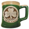 Carrolls Irish Gifts Taza de cerámica con diseño de trébol irlandés, color verde