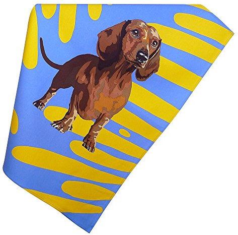 Leslie Gerry - Dackel Dachshund Küchenhandtuch - 100% Baumwolle - 50 x 70 cm - Tier Geschenk