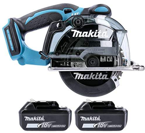 Makita DCS552 18V LXT Metal Cutting Circular Saw 136mm with 2 x 5Ah Batteries