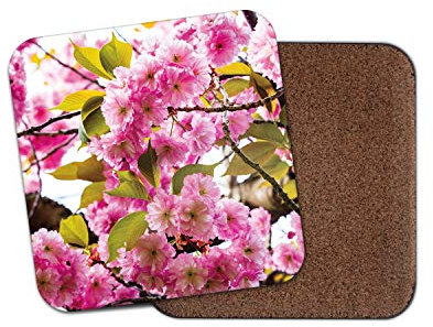 Kanzan 16004 Dessous de verre Motif fleurs d'arbre japonais