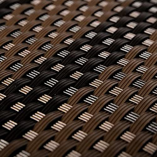 Rattan Weave Privacy Screen Garden Fence Screen Balcony Screen Border and Guard or Protection 1 Metre High x 1 Metre Wide LIGHT AND DARK BROWN