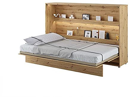 Schrankbett LENART Wandklappbett 120x200 Eiche BED CONCEPT Horizontal Eiche