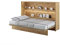 Schrankbett LENART Wandklappbett 120x200 Eiche BED CONCEPT Horizontal Eiche