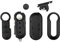 Ricambio Chiave per Telecomando Compatibile per 500 ABARTH Guscio con Lama a 3 Tasti + Portachiavi + Logo (Guscio per 500 abarth)