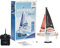 PLAYSTEAM Voyager 280 2.4GHz RC Motor Powered Sailboat in Red - 17.5 Tall