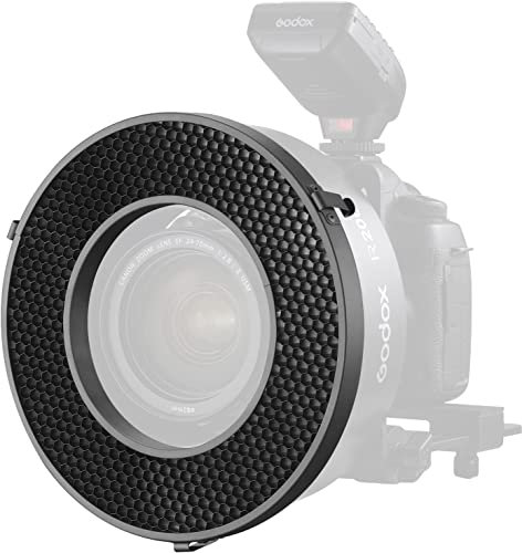 Godox AD200Pro Photography Honeycomb Grid 20° R200-HC20.20°/30°/40° Flash Accessory for Godox R200 Ring Flash Head Diffusers (HC40°)
