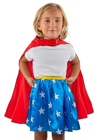 Cinereplicas DC Comics - Kostüm Set Wonder Woman - 4-6 Jahre alt - Offizielle Lizenz