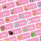 Namensaufkleber für Kinder (108 Stk. 30x13 mm) - Wasserfeste Namensschilder für Kleidung, Textilien und Gegenstände - Optimal für Kita, Kindergarten und Schule - Schöne Motive personalisierbar