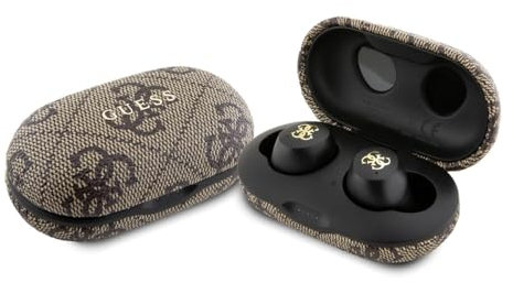 CG MOBILE Écouteurs Guess TWS - ENC 4G - avec étui de Chargement - (Marron)