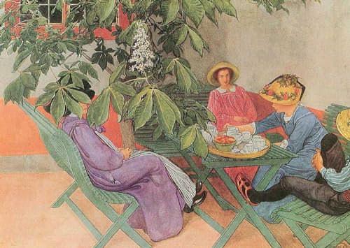 Tushita Kunstpostkarte Carl Larsson - Unter dem Kastanienbaum