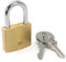 Cadenas à clés pour vestiaire, casier, armoire - Laiton Acier très robuste - 30 mm - Compatible avec tous types d'utilisations