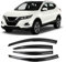 OTJSM Autofenster Windabweiser für NISSAN QASHQAI 2023-2024, Regenabweiser Seitenfenster Luftabweiser Anklebbare Deflektoren Fenster Visiere Regenschutz Abdeckung Windabweiser Auto Zubehör