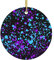 Weihnachtsbaumschmuck Im Dunkeln Leuchtendes Splatter-Neon, Rund Weihnachtsschmuck Ideal Runde Keramik Ornament Multicolor Christbaumschmuck Anhänger Für Holiday Geschenke Hausdeko