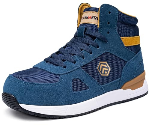 LARNMERN PRO Légère Chaussures de Sécurité Montante Homme Bleu 43.5EU
