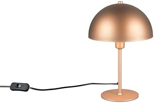 lightling Tischlampe Lola, coffee Metall, Schnurschalter, exkl. 1 x E14 max. 28W, Ø 20 cm, Höhe 30 cm