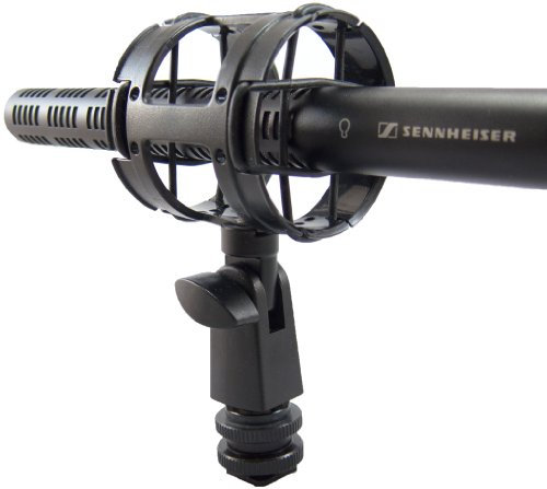 Campro Deluxe Microphone Shockmount With Hotshoe,1/4-20,3/8,5/8 Connectors Included,Perfect for Zoom H1, Senheisser ME66,Rode NTG-2,NTG-1,Audio-Technica AT-875R and many more