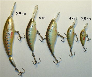 Ugly Duckling - Wobbler - Dekor Bachforelle - Länge 9,5 cm - 12 Gramm - Schwimmend - 2-teilig