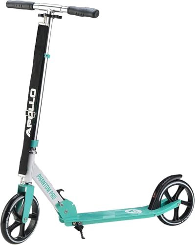 Apollo Phantom Pro City Scooter - XXL-Räder, faltbar, höhenverstellbar, Tretroller für Erwachsene, Kinder und Jugendliche, kompakter City-Roller