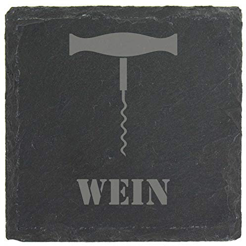 Untersetzer aus Schiefer Wein