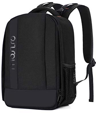 MOSISO Kamerarucksack,DSLR/SLR/Spiegellose Fotografie Kameratasche Puffer Gepolsterte Stoßfeste Tasche Modulare Einsätze&Stativhalter Kompatibel mit Canon,Nikon,Sony,Schwarz