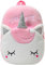 Kasgo Kleinkind Rucksack für Jungen Mädchen – Kleiner Niedlicher Tier-3D-Kinderrucksack für 1-4 Jahre, Leichter Kindergartenrucksack Mini-Kindergartentasche Sanftem Plüsch (Einhorn)