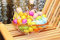 KAMACA 48 Bunte Ostereier aus Kunststoff mit Bändchen zum Aufhängen, Bemalen, Bekleben Kunststoffeier Osterdeko Deko zu Ostern Osterzeit (48 Stück Pastell 4cm)