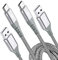 2-Pack 3M USB C Cable 3.1A Fast Car Charger Cable Compatible for iPhone 16 15 Plus Pro Max, Samsung Flip/Fold 6 5 4 3 S10 S9 S8 S20 S21 S22 S23 A15/14/13/12 A25/A35/A34 A55/54, Pixel 8 7 6, Tablets
