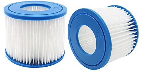 Benfosh Filtro per Piscina Bestway, Misura VI Cartuccia Filtro Compatibile con Miami, Vegas, Palm Spri NGS, Paris Monaco, 2 Pezzi
